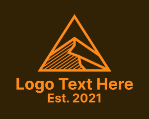 Geometric Mountain Peak logo