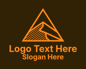 Geometric Mountain Peak Logo