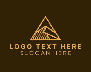 Geometric Mountain Peak Logo