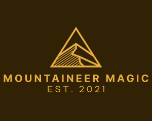 Geometric Mountain Peak logo design