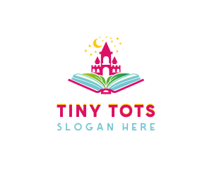 Kindergarten Kids Book logo design