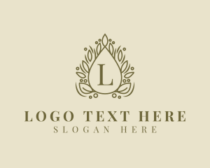 Wreath Foliage Lettermark logo