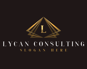 Pyramid Modern Triangle logo design