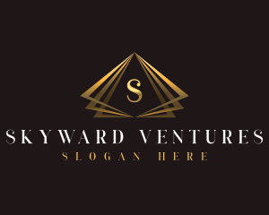 Pyramid Modern Triangle logo design