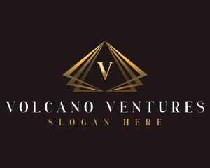 Pyramid Modern Triangle logo design