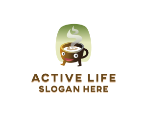 Hot Coffee Beverage logo