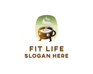 Hot Coffee Beverage logo