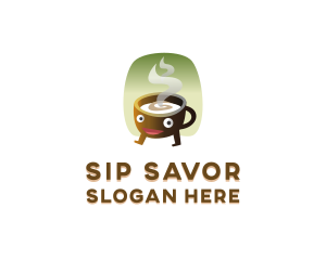 Hot Coffee Beverage logo