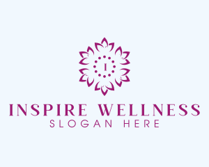 Floral Yoga Wellness logo design