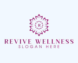 Floral Yoga Wellness logo design