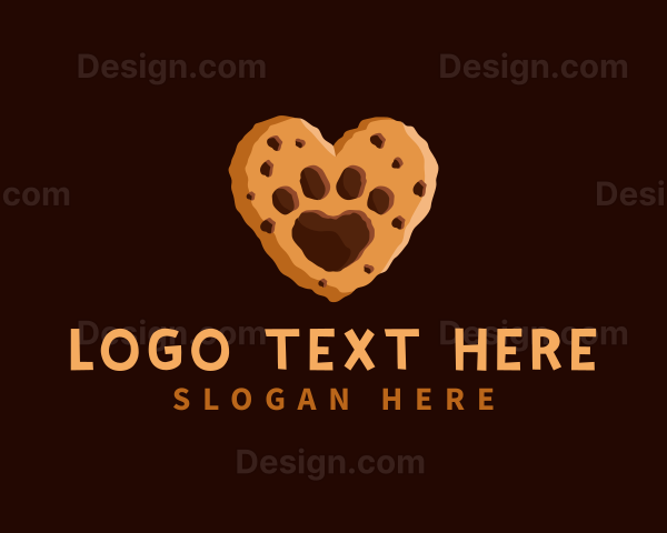 Heart Paw Cookie Logo