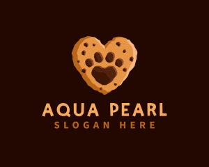 Heart Paw Cookie logo design