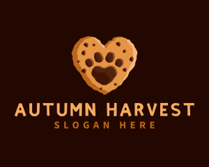 Heart Paw Cookie logo design