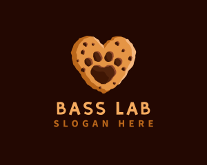 Heart Paw Cookie logo design