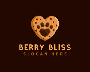 Heart Paw Cookie logo design