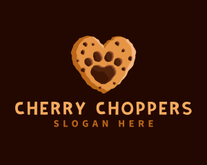 Heart Paw Cookie logo design