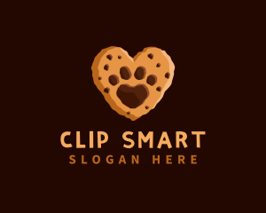 Heart Paw Cookie logo design