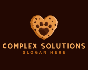 Heart Paw Cookie logo design