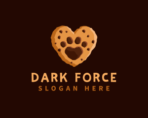 Heart Paw Cookie logo design