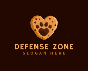 Heart Paw Cookie logo design