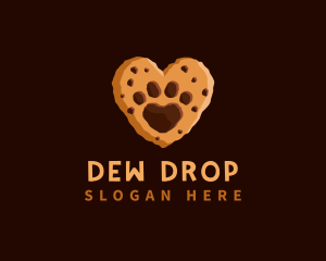 Heart Paw Cookie logo design