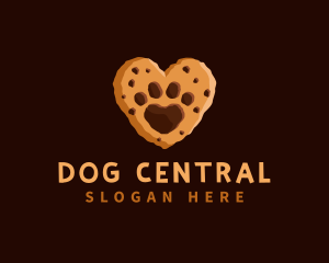 Heart Paw Cookie logo design