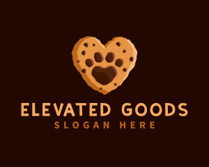 Heart Paw Cookie logo design