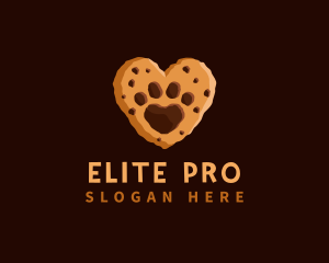 Heart Paw Cookie logo design