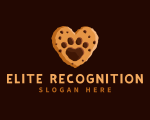 Heart Paw Cookie logo design