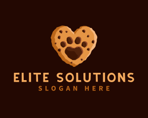 Heart Paw Cookie logo design