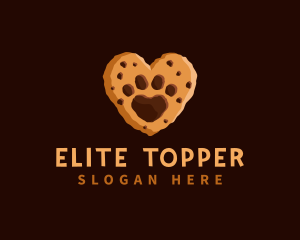 Heart Paw Cookie logo design