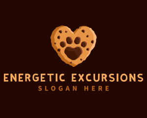 Heart Paw Cookie logo design