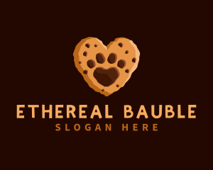 Heart Paw Cookie logo design