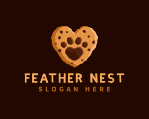 Heart Paw Cookie logo design