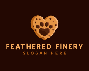 Heart Paw Cookie logo design