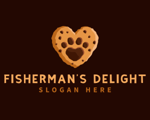 Heart Paw Cookie logo design