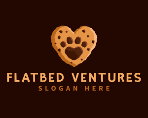 Heart Paw Cookie logo design