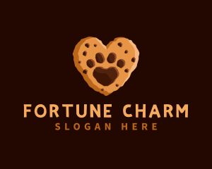 Heart Paw Cookie logo design