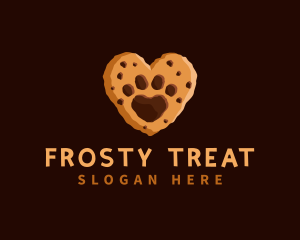 Heart Paw Cookie logo design