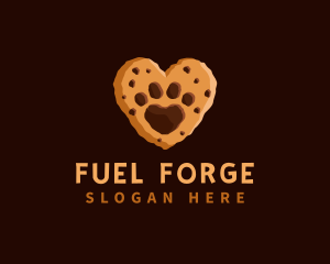 Heart Paw Cookie logo design