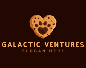 Heart Paw Cookie logo design