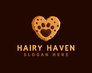 Heart Paw Cookie logo design