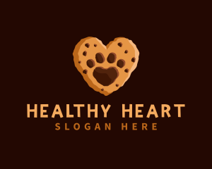 Heart Paw Cookie logo design