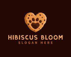 Heart Paw Cookie logo design