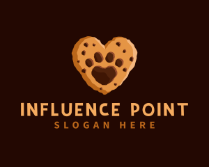 Heart Paw Cookie logo design