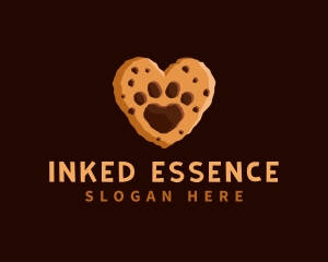 Heart Paw Cookie logo design