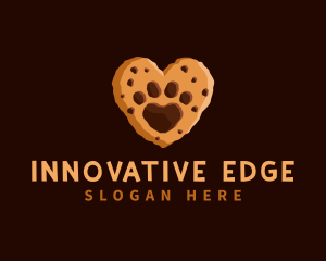 Heart Paw Cookie logo design