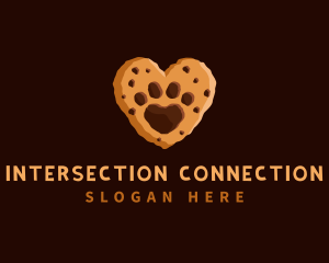 Heart Paw Cookie logo design