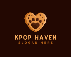 Heart Paw Cookie logo design