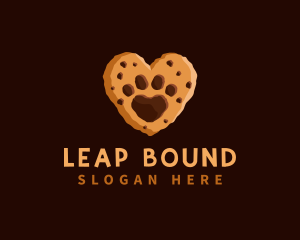 Heart Paw Cookie logo design